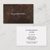 Visitenkarte für Männer mit Textur (Vorne/Hinten)