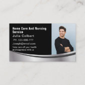 Visitenkarte für männliche Zuhause- und Krankenpfl (Vorderseite)