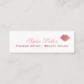 Visitenkarte für Maskenbildner in Rosa (Vorderseite)