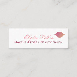 Visitenkarte für Maskenbildner in Rosa