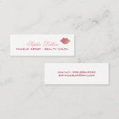 Visitenkarte für Maskenbildner in Rosa (Vorne/Hinten)