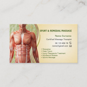 Visitenkarte für Massage-Therapeuten Terminkarte
