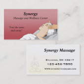 Visitenkarte für Massage Therapy (Vorne/Hinten)