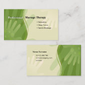 Visitenkarte für Massagespezialisten (Vorne/Hinten)