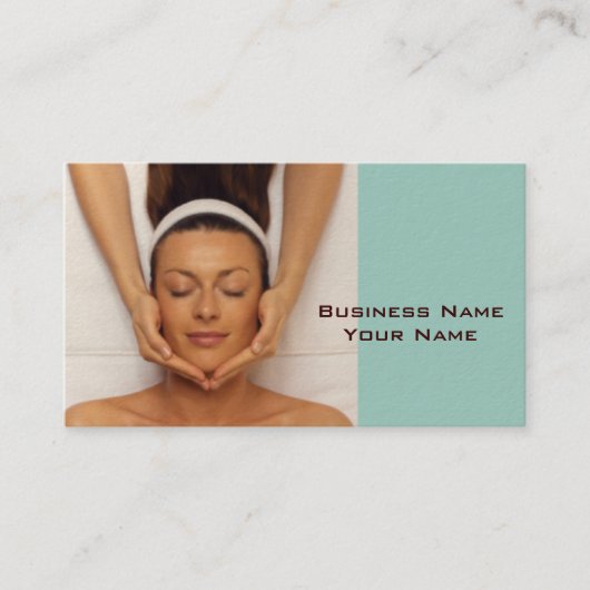 Visitenkarte für Massagetherapeuten (Vorderseite)