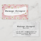 Visitenkarte für Massagetherapeuten (Vorne/Hinten)