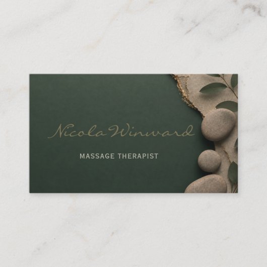 Visitenkarte für Massagetherapeuten (Vorderseite)