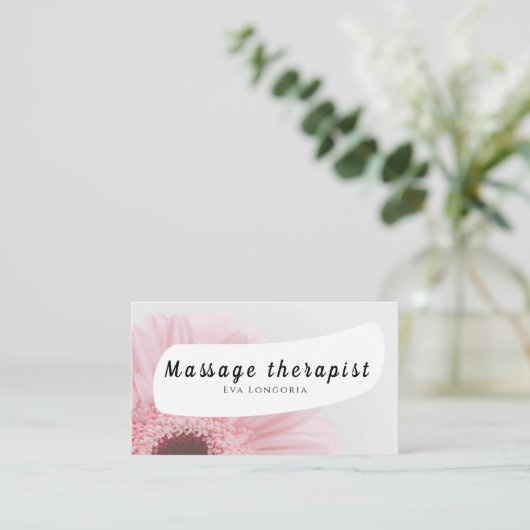 Visitenkarte für Massagetherapeuten (Stehend Vorderseite)