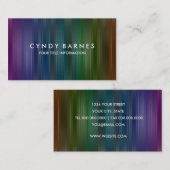 Visitenkarte für mehrfarbige Streifenblätter (Vorne/Hinten)