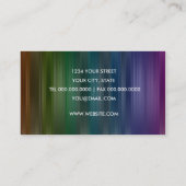 Visitenkarte für mehrfarbige Streifenblätter (Rückseite)