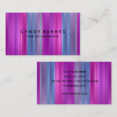 Visitenkarte für mehrfarbige Streifenblätter (Vorne/Hinten)