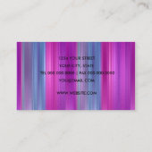 Visitenkarte für mehrfarbige Streifenblätter (Rückseite)