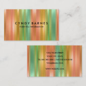 Visitenkarte für mehrfarbige Streifenblätter (Vorne/Hinten)