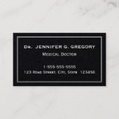 Visitenkarte für Minimalistische Ärzte (Vorderseite)