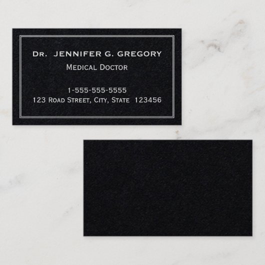 Visitenkarte für Minimalistische Ärzte (Vorne/Hinten)