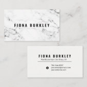 Visitenkarte für Minimalistische Marmortextur (Vorne/Hinten)