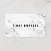 Visitenkarte für Minimalistische Marmortextur (Vorderseite)