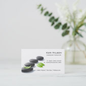 Visitenkarte für Minimalistische Massagetherapeute (Stehend Vorderseite)