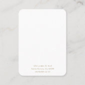 Visitenkarte für Minimalistische Monogramm-Ohranze (Rückseite)