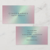 Visitenkarte für Minze und Rosa Sheen (Vorne/Hinten)