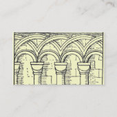 Visitenkarte für mittelalterliche Architektur (Rückseite)