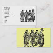 Visitenkarte für mittelalterliche Ritter (Vorne/Hinten)