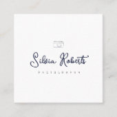 Visitenkarte für moderne Logo-Fotografen (Vorderseite)