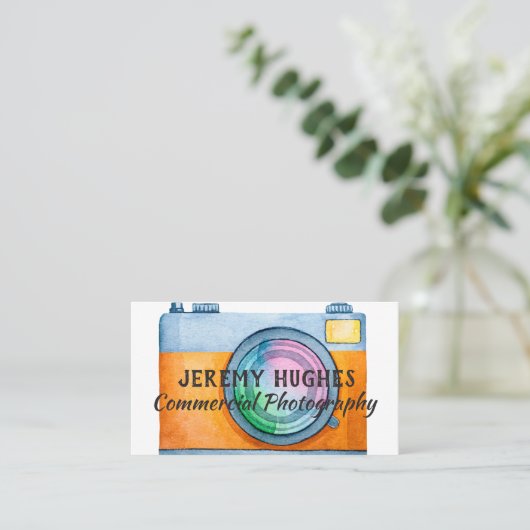 Visitenkarte für muffige und helle Aquarellkamera (Stehend Vorderseite)