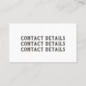 Visitenkarte für muffige und helle Aquarellkamera (Rückseite)