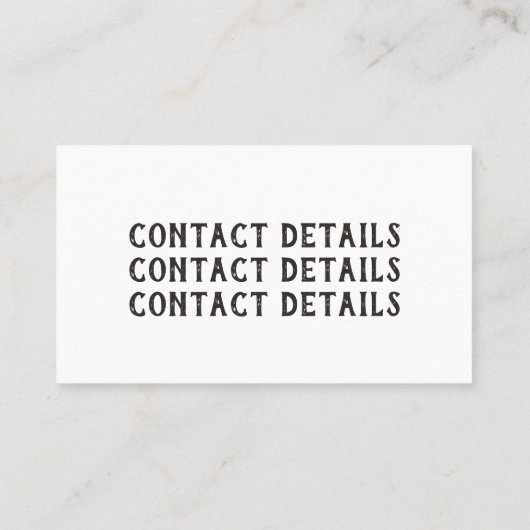 Visitenkarte für muffige und helle Aquarellkamera (Rückseite)