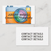 Visitenkarte für muffige und helle Aquarellkamera (Vorne/Hinten)