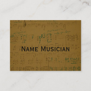 Visitenkarte für Musiker