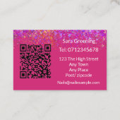 Visitenkarte für Nagelnails beruflich (Rückseite)