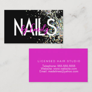 Visitenkarte für Nagelstudio Designer Galaxy Art N
