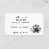 Visitenkarte für nähendes Geschäft (Rückseite)