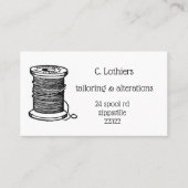 Visitenkarte für nähendes Geschäft (Vorderseite)