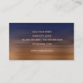 Visitenkarte für Navy und Copper Strip (Rückseite)