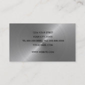 Visitenkarte für Navy und Silver Strip (Rückseite)