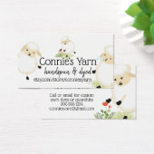 Visitenkarte für niedliche Schaf-Strickfaser (Schreibtisch)