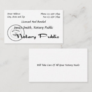 Visitenkarte für Notare