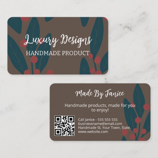 Visitenkarte für Oberflächenmuster-Designer (Vorne/Hinten)