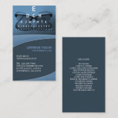 Visitenkarte für optische Ophthalmologen (Vorne/Hinten)