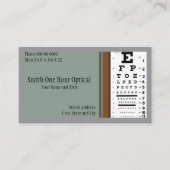 Visitenkarte für Optometristen (Vorderseite)