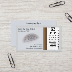 Visitenkarte für Optometristen