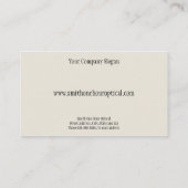 Visitenkarte für Optometristen (Rückseite)