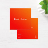 Visitenkarte für orangefarbene Gradienten (Schreibtisch)