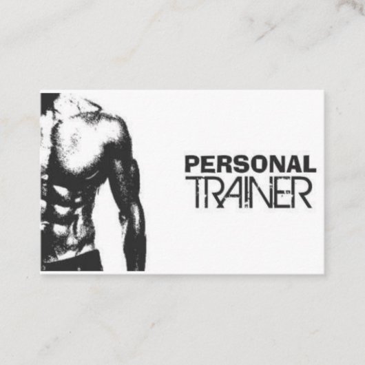 Visitenkarte für Personal Trainer (Vorderseite)