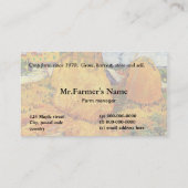 Visitenkarte für pflanzliche Betriebe (Rückseite)