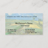 Visitenkarte für pflanzliche Betriebe (Rückseite)