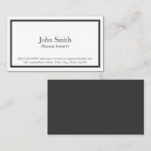 Visitenkarte für Physiker an der Grenze (Vorne/Hinten)